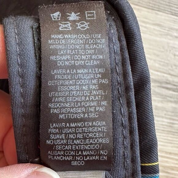 Nike Golf Hat Ball Cap Black & Blue Windowpane Plaid - Picture 9 of 9